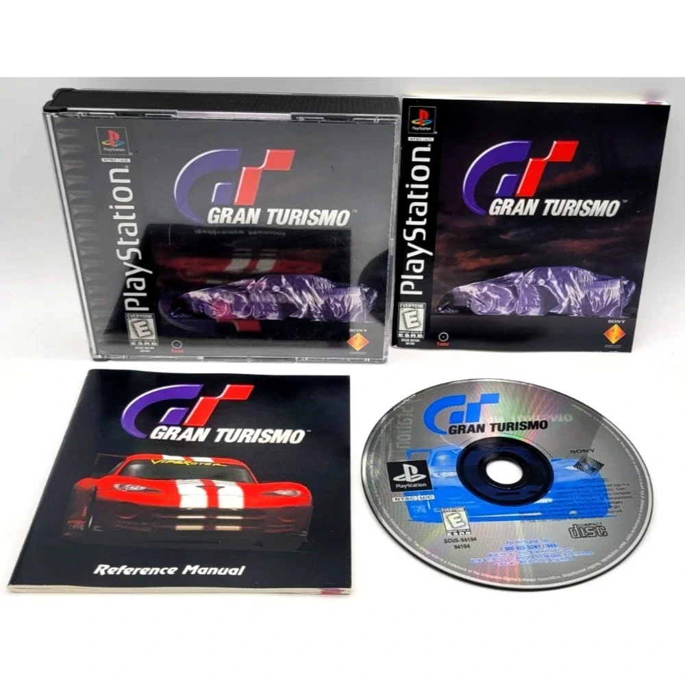 Gran Turismo (PlayStation, PS1) COMPLETE IN BOX CIB Black Label